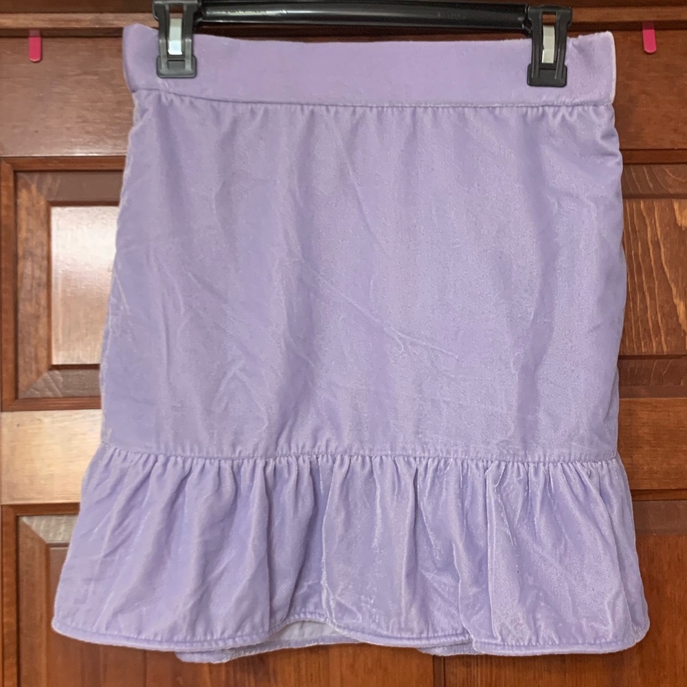 NWT J. Crew Velvet Mini Skirt